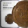 Sweden Bronze 1906 SWEDEN Oscar II  1906 EB 5 Ore Mintage-565 280 NGC MS... 499.24 元  ＋  106.98 元 运费