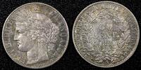 France 50 Centimes FRANCE Silver 1881 A Paris Mint Nice Toned aUNC KM# 834.1 (25 516) -