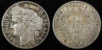 France 50 Centimes FRANCE Silver 1887 A Paris Mint Toned KM# 834.1 (25 522) -