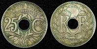 France 25 Centimes FRANCE Copper-Nickel 1919 No Dash KM# 867a (27 015) -