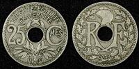 France 25 Centimes FRANCE Copper-Nickel 1931 No Dash KM# 867a (27 016) -