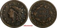 United States Large Cent US Copper 1838 Coronet Head 1c EX.LUX FAMILY COLLECTION(12 045) -