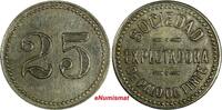 Mexico 25 Centavos Mexico Token (1930) Sociedad Explotadora de Palo de Tinte Rul-Yuc238 -
