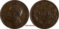 Sweden Bronze SWEDEN Oscar II 1873 L.A. 1 Ore KM# 728 (17 822) -