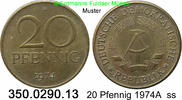DDR Deutschland 20 Pfennig J. 1511b . 350.0290.13 -