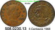 Mexico 5 Centavos *49 KM426 Dominguez . 508.0230.13 -