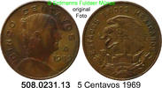 Mexico 5 Centavos *49 KM426 Dominguez . 508.0231.13 -