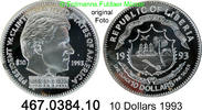 Liberia 10 Dollars *111 KM68 Bill Clinton . 467.0384.10 -