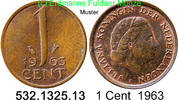 Niederlande 1 Cent 1963 *64 KM180 . 532.1325.13 ss 10.46 元 含增值税 ＋  399.53 元 运费