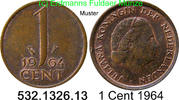 Niederlande 1 Cent 1964 *64 KM180 . 532.1326.13 ss 6.28 元 含增值税 ＋  399.53 元 运费