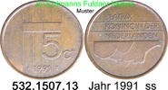Niederlande 5 Cents 1991 *82 KM202 . 532.1507.13 ss 4.60 元 含增值税 ＋  399.53 元 运费