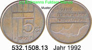 Niederlande 5 Cents 1992 *82 KM202 . 532.1508.13 ss 4.60 元 含增值税 ＋  399.53 元 运费
