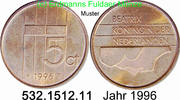 Niederlande 5 Cents 1996 *82 KM202 . 532.1512.11 vz-unc 4.60 元 含增值税 ＋  399.53 元 运费