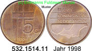 Niederlande 5 Cents 1998 *82 KM202 . 532.1514.11 vz-unc 4.60 元 含增值税 ＋  399.53 元 运费