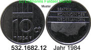 Niederlande 10 Cents 1984 *83 KM203 . 532.1682.12 vz 6.28 元 含增值税 ＋  399.53 元 运费