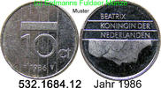 Niederlande 10 Cents 1986 *83 KM203 . 532.1684.12 vz 6.28 元 含增值税 ＋  399.53 元 运费