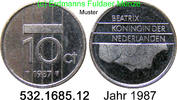 Niederlande 10 Cents 1987 *83 KM203 . 532.1685.12 vz 6.28 元 含增值税 ＋  399.53 元 运费