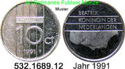 Niederlande 10 Cents 1991 *83 KM203 . 532.1689.12 vz 6.28 元 含增值税 ＋  399.53 元 运费