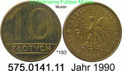 Poland Polen 10 Zloty *183 KMY152.2 . 575.0141.11 -