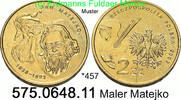 Poland Polen 2 Zloty *457 KMY444 Maler Matejko . 575.0648.11 -