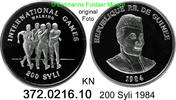 Guinea Republik Conakry 200 Syli *51 KM54 International Games Gehen . 372.0216.10 -