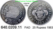 Seychellen 25 Rupees *54 KM53 FAO Weltfischerei-Konferenz . 640.0209.11 -