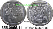 Südafrika 2 Rand *176 KM139 Kudu . 655.0955.11 -