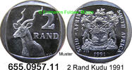Südafrika 2 Rand *176 KM139 Kudu . 655.0957.11 -