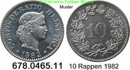 Switzerland Schweiz 10 Rappen 1982 *25 KM27 . 678.0465.11 unc 18.83 元 含增值税 ＋  399.53 元 运费