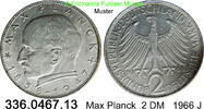 BRD 2 DM J.392 Max Planck . 336.0467.13 -