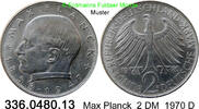 BRD 2 DM J.392 Max Planck . 336.0480.13 -