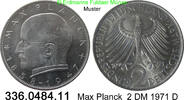 BRD 2 DM J.392 Max Planck . 336.0484.11 -