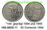 Brazil Brasilien 50 Centavos *144 KM635 . 165.0925.11 -