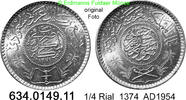 Saudi Arabien 1/4 Rial *25 KM37 . 634.0149.11 -