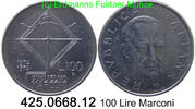 Italy Italien 100 Lire *101 KM102 Marconi . 425.0668.12 -