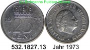 Netherlands Niederlande 25 Cents 1973 *67 KM183 . 532.1827.13 ss 4.18 元 含增值税 ＋  399.53 元 运费