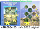 Irland 3,88 Euro Kursmünzensatz 2002 original. 416.0604.55 -