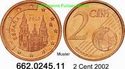 Spanien 2 Cent Kursmünze . 662.0245.11 -