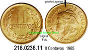 Colombia Kolumbien 2 Centavos 1965 *32.1 KM211 Geteilte Legende unc 10.46 元 含增值税 ＋  399.53 元 运费