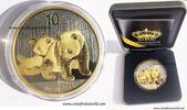 World Coins China 10 Yuan Gold Black Empire Edition Enigma Rhodium 1 oz Silver Coin -