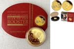 World Coins Australia 100$ Year Of The ROOSTER Lunar Series 1 oz Gold Coin Perth Mint -