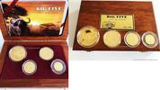 World Coins 8.500 Francs Cameroon Big Five Series Buffalo Set 4 Gold Proof Coins -