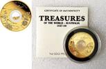 World Coins Australia 100$ Treasures of the World Kangaroo 1 oz Gold Coin Perth Mint -