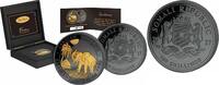 Somalia 500 Shillings ELEPHANT Golden Enigma 5 oz Silver Coin -