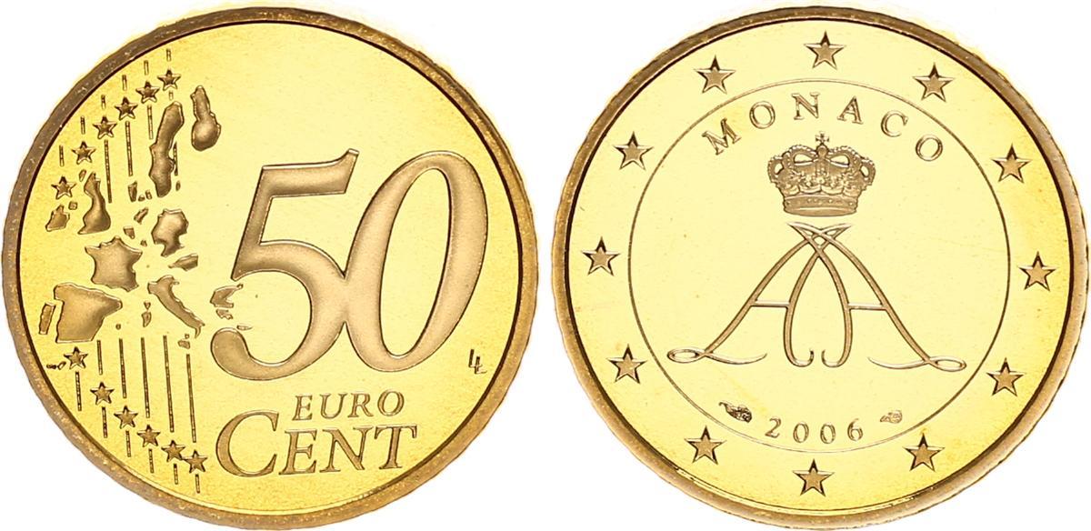 50 cent 2006 monaco monaco 50 cent kursmünze 2006 polierte