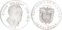 Republic of Panama 20 Balboas Simon Bolivar -