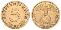 Deutschland / Drittes Reich 5 Pfennig seltenes Jahr -