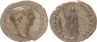 Antike / Römische Kaiserzeit / Traian Denar, Silber Traian , 98-117, Roma n.l. stehend, -
