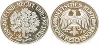 Deutschland / Weimar 5 Reichsmark offizielle Neuprägung Weimar 5 Reichsmark Eichbaum 1929E offizielle Neuprägung der Hamburger Münze -