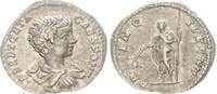 Antike / Römische Kaiserzeit/ Geta Denar Geta als Cäsar, 198-209 RS: Geta n.l. stehend PRINC IVVENT -